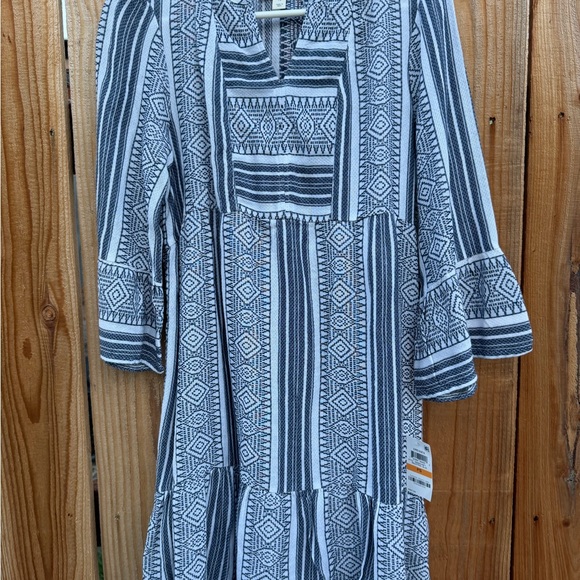 Style & Co. Dresses & Skirts - NWT style&Co petite S in Blue and White Patterned Dress